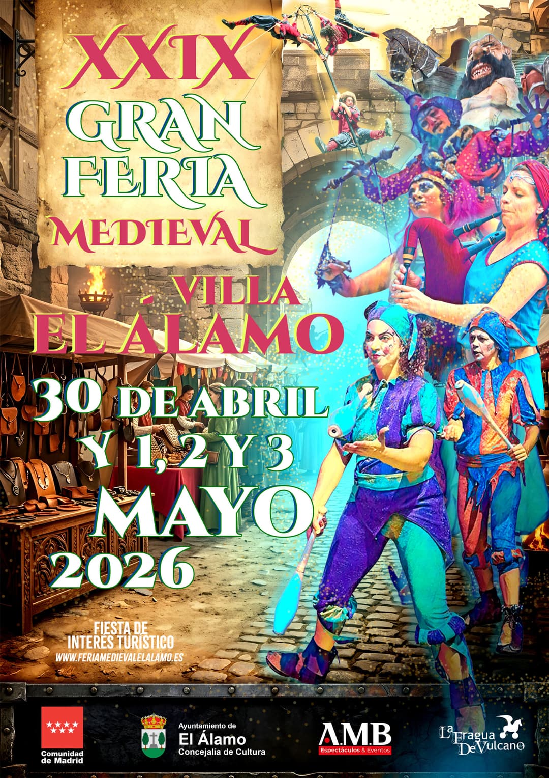 Cartel oficial de la Feria Medieval de El Alamo 2026