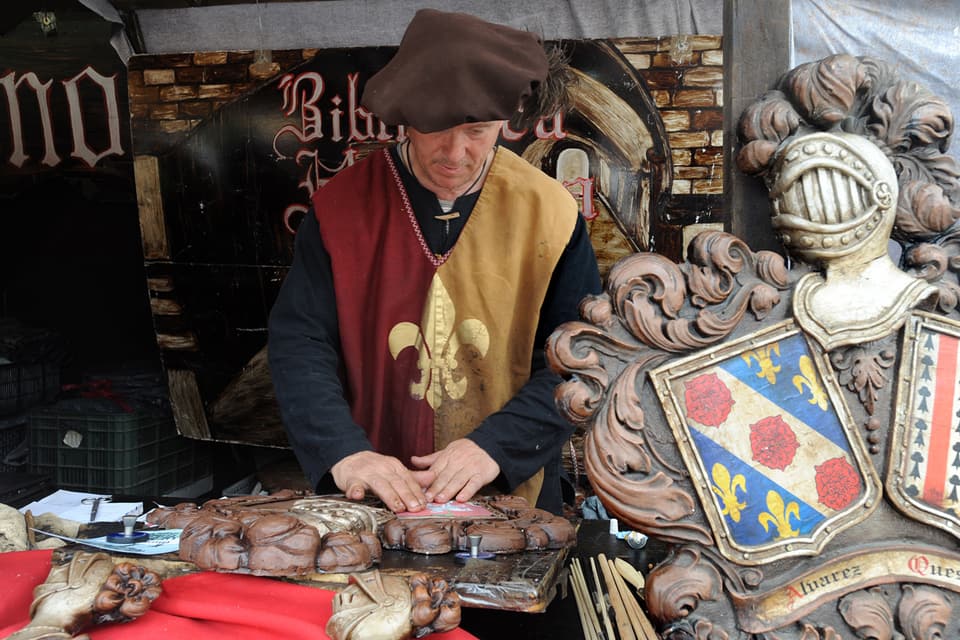 Mercado artesano de la Feria Medieval de El Alamo