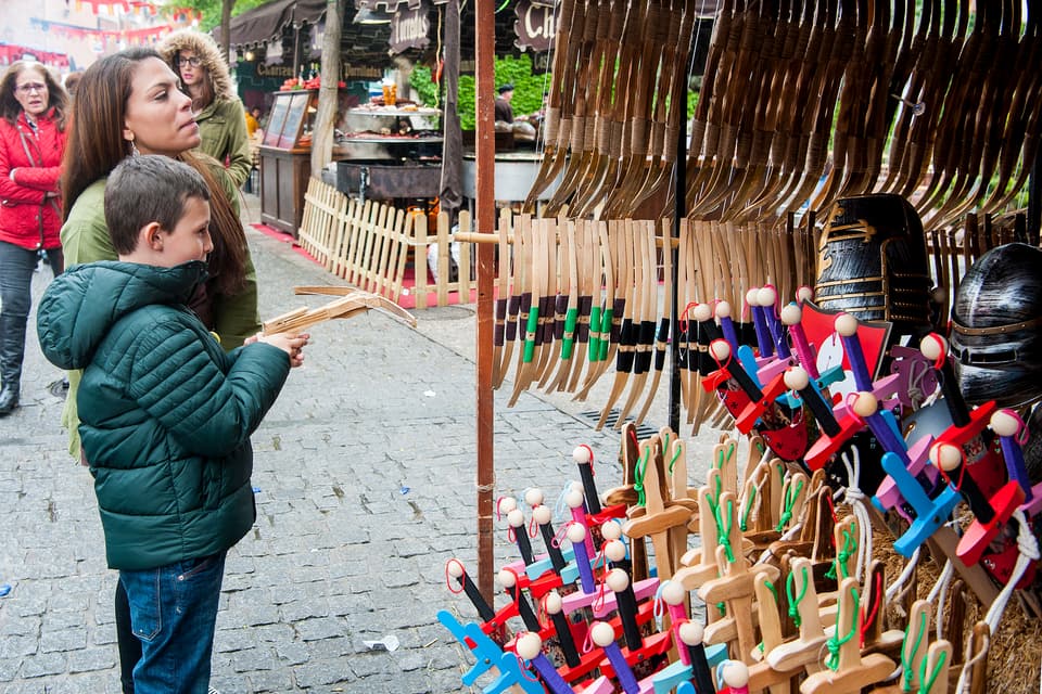Zona de mercado y zoco medieval